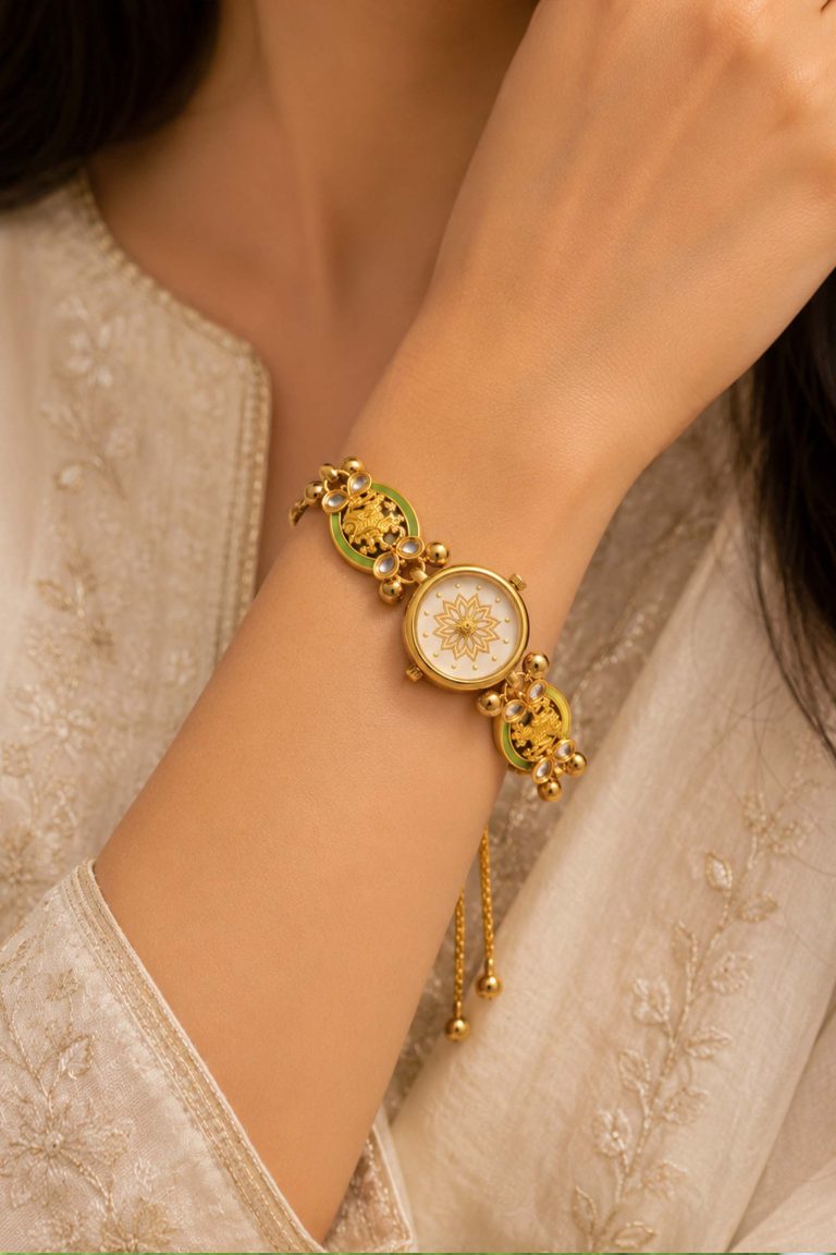 Elegant Kashmiri Bracelet Watch Hover Image