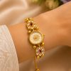 Kashmiri Kundan Bracelet Watch