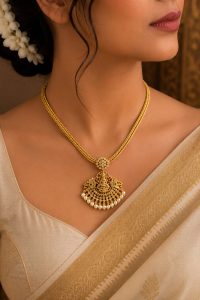 Lakshmi Aura Pendant Necklace Hover Image