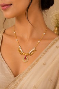 Pearl Charm Mangalsutra Hover Image
