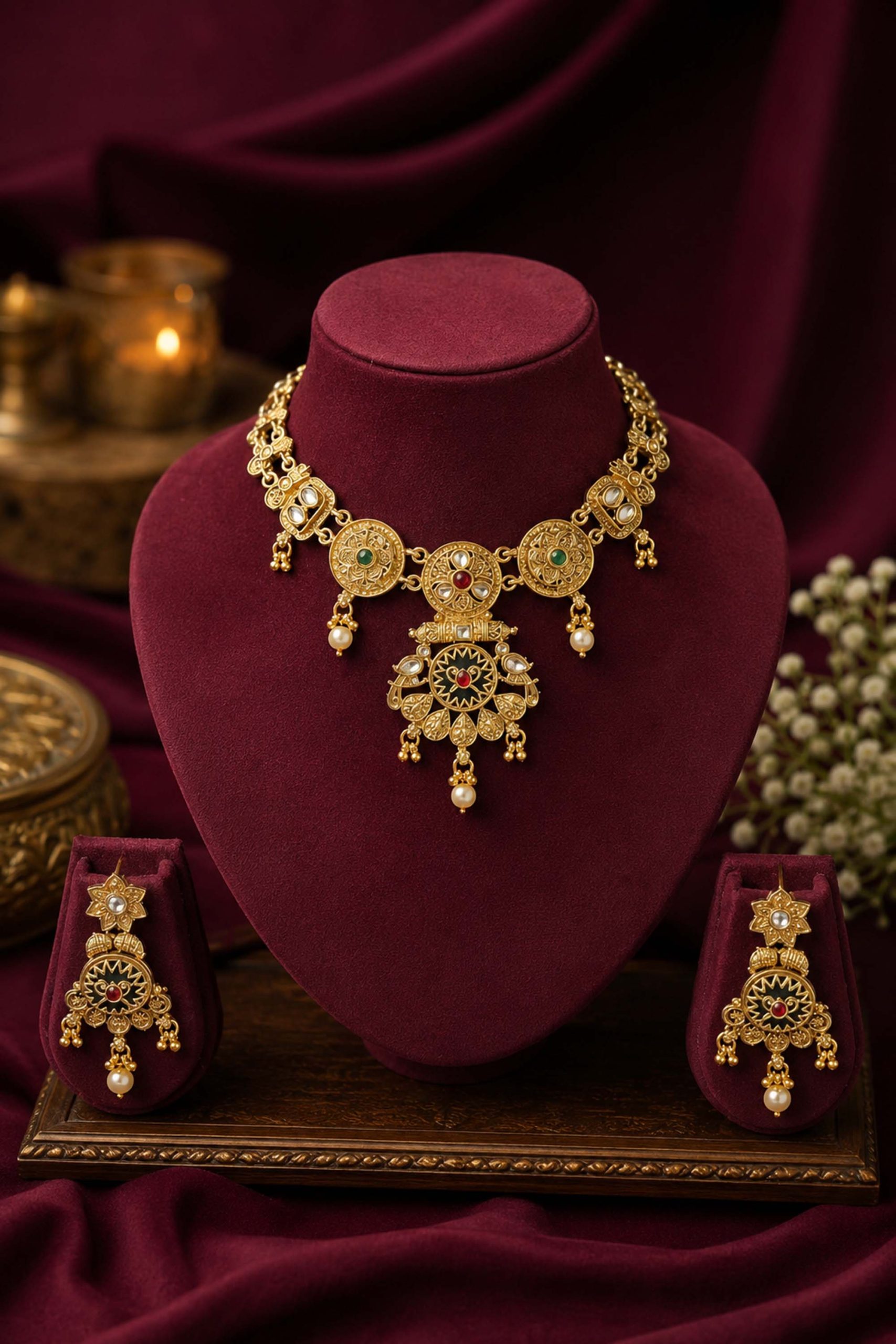 rajwadi-necklace-set-with-earrings-img-2