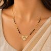 Graceful Gold-Plated American Diamond Mangalsutra