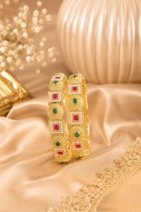 premium-gold-finish-bangles-green-red-stones-img